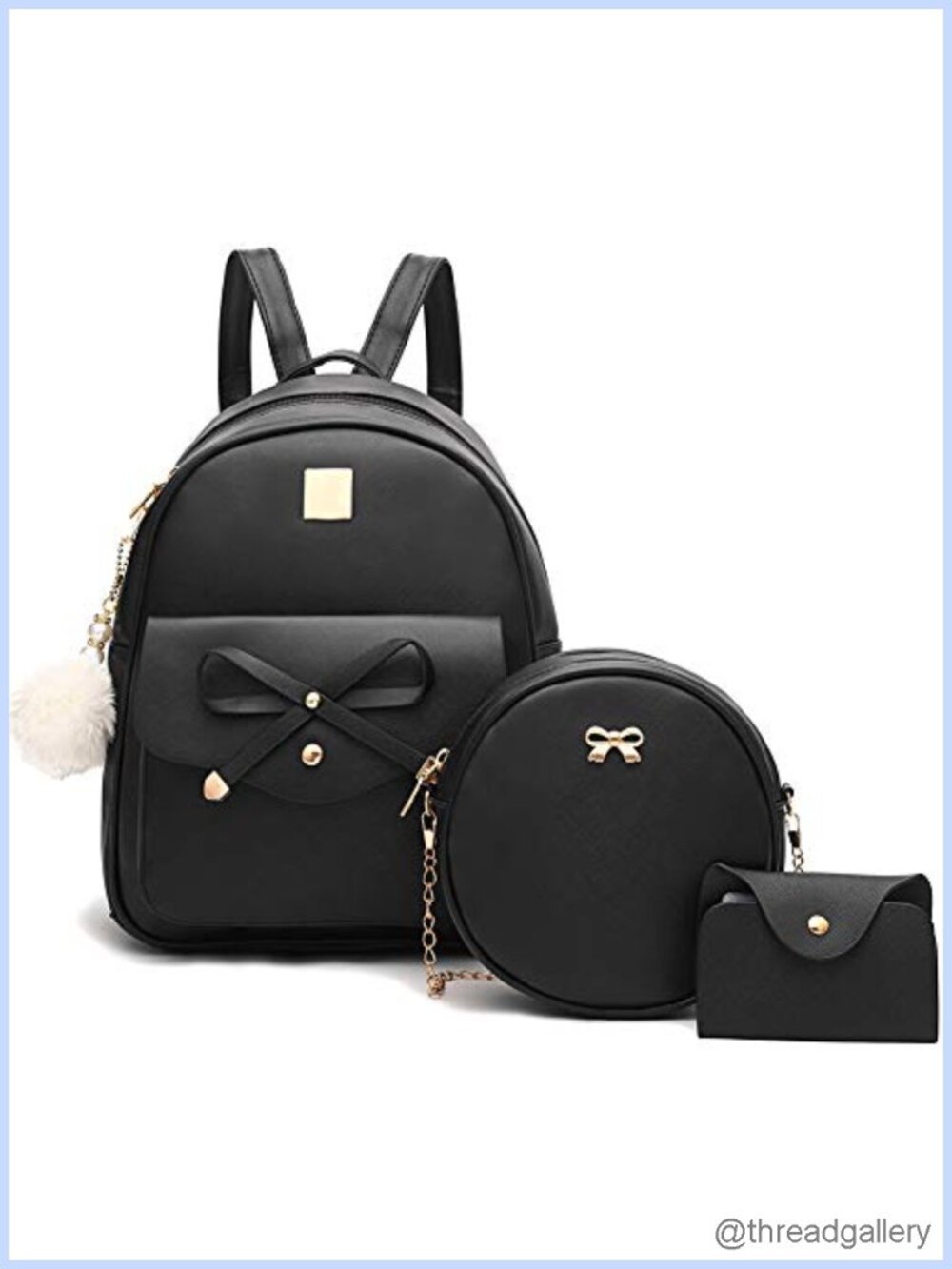 PU Leather Backpack Purse Adjustable Straps Travel Daypack